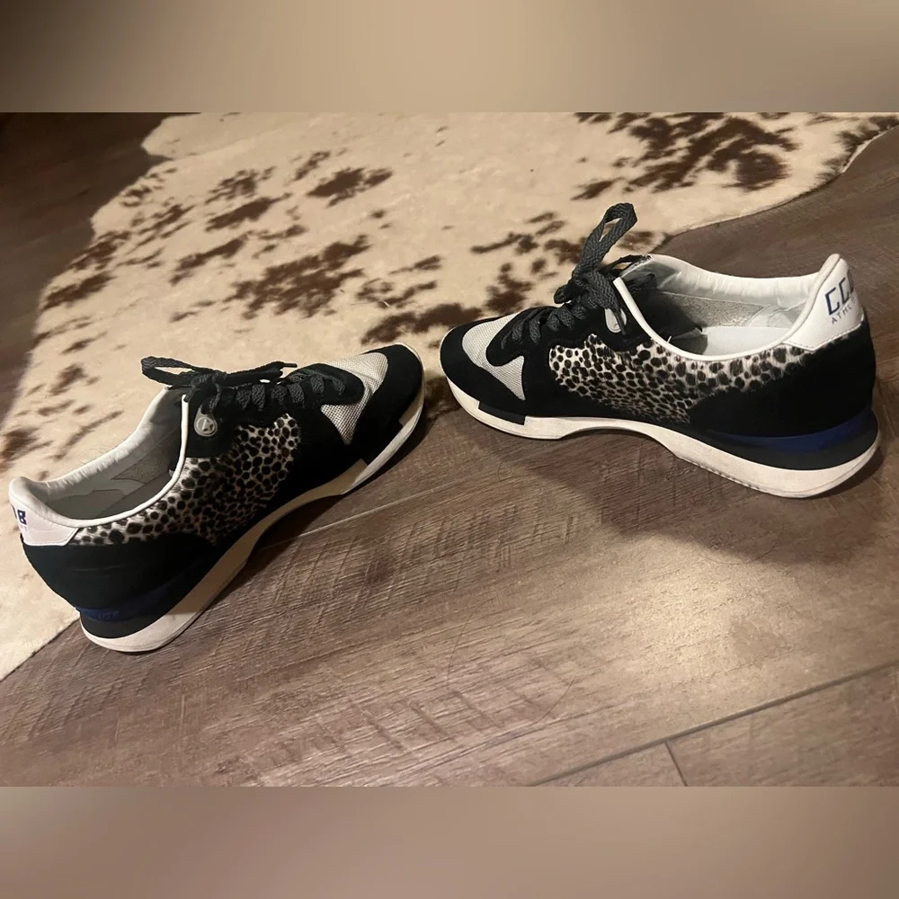 Golden Goose Animal Print with Red Star Accent Marathon Runners size 39 - Picture 8 of 11